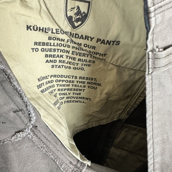 Kuhl Rydr Outdoor Hiking Workwear Camping Pants Brown Men’s Size 36x30 - Picture 5 of 8